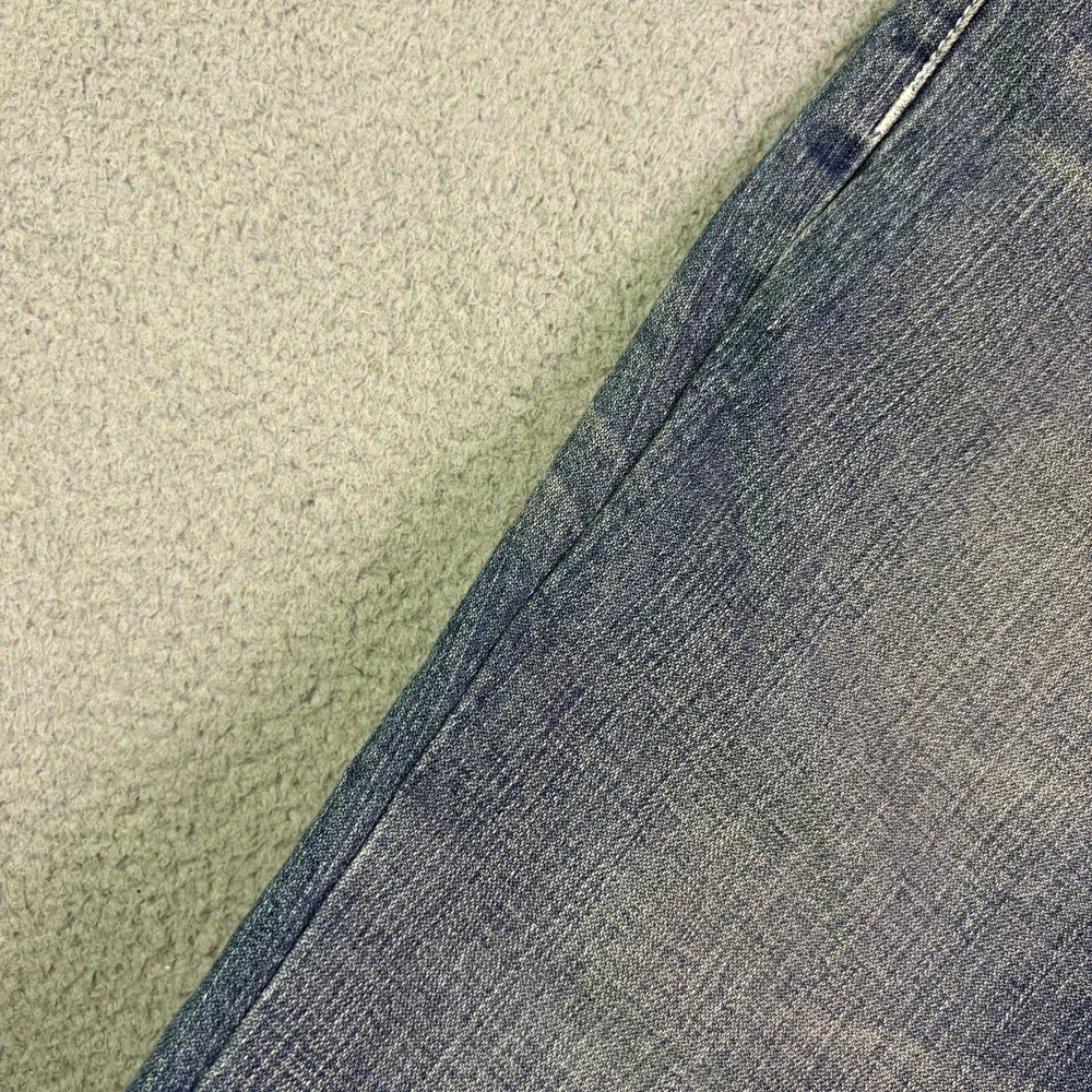 VTG Y2K True Religion Jeans Mens Blue 36x28 Flap Back Streetwear USA Stitch